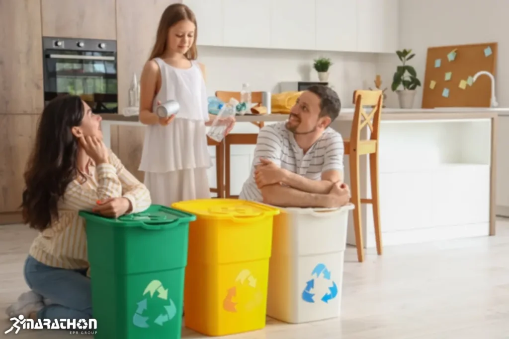 parinti si copil recicland corect acasa
